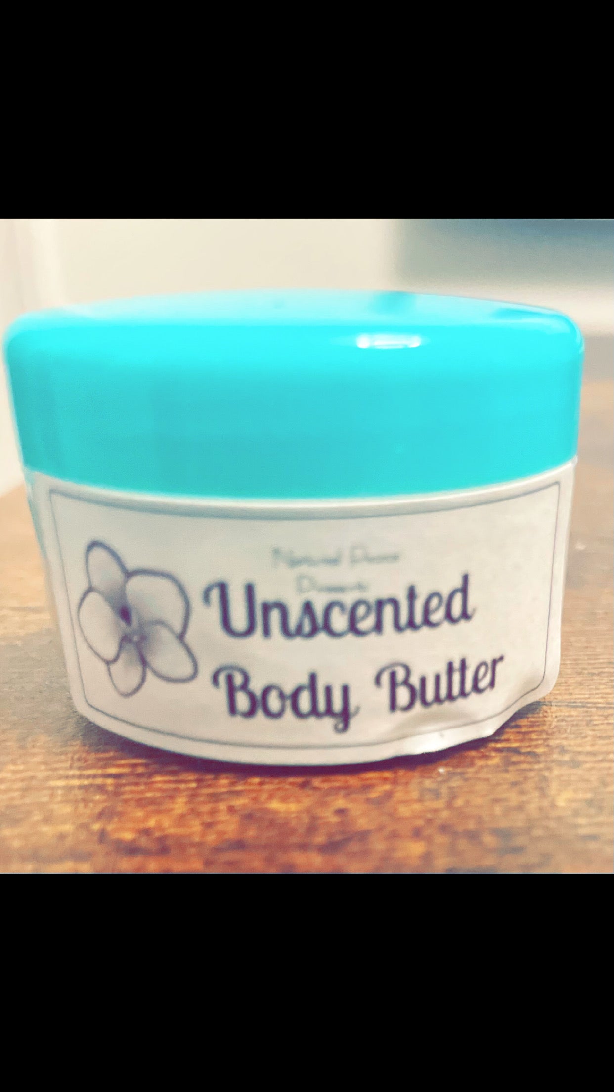 Unscented body butter sample