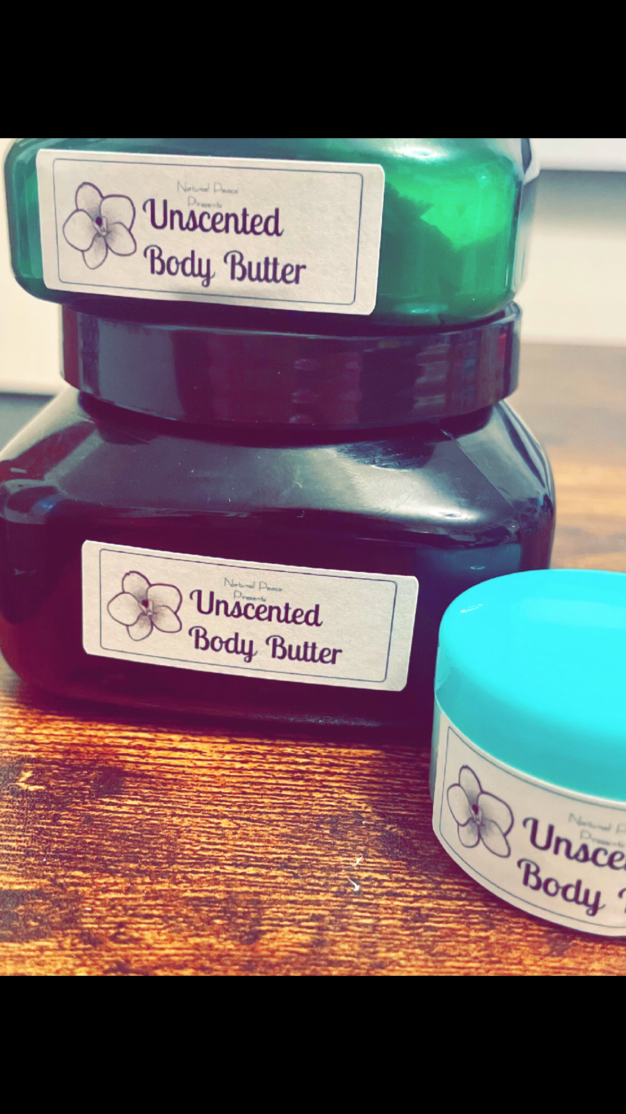 Unscented body butter sample