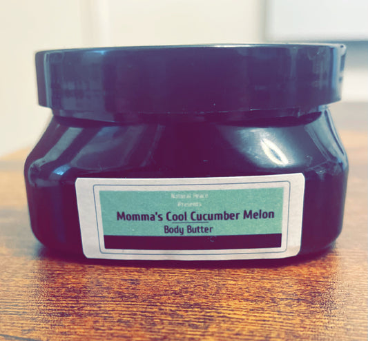 Mommas Cool Cucumber Melon Body butter Mini 4oz.