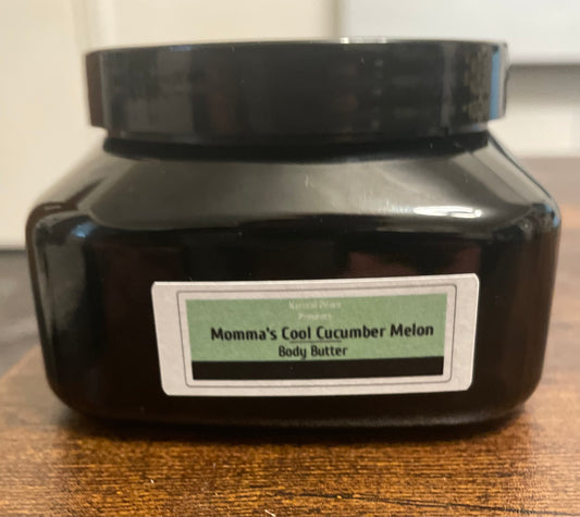 Mommas cool cucumber melon body butter 6oz.