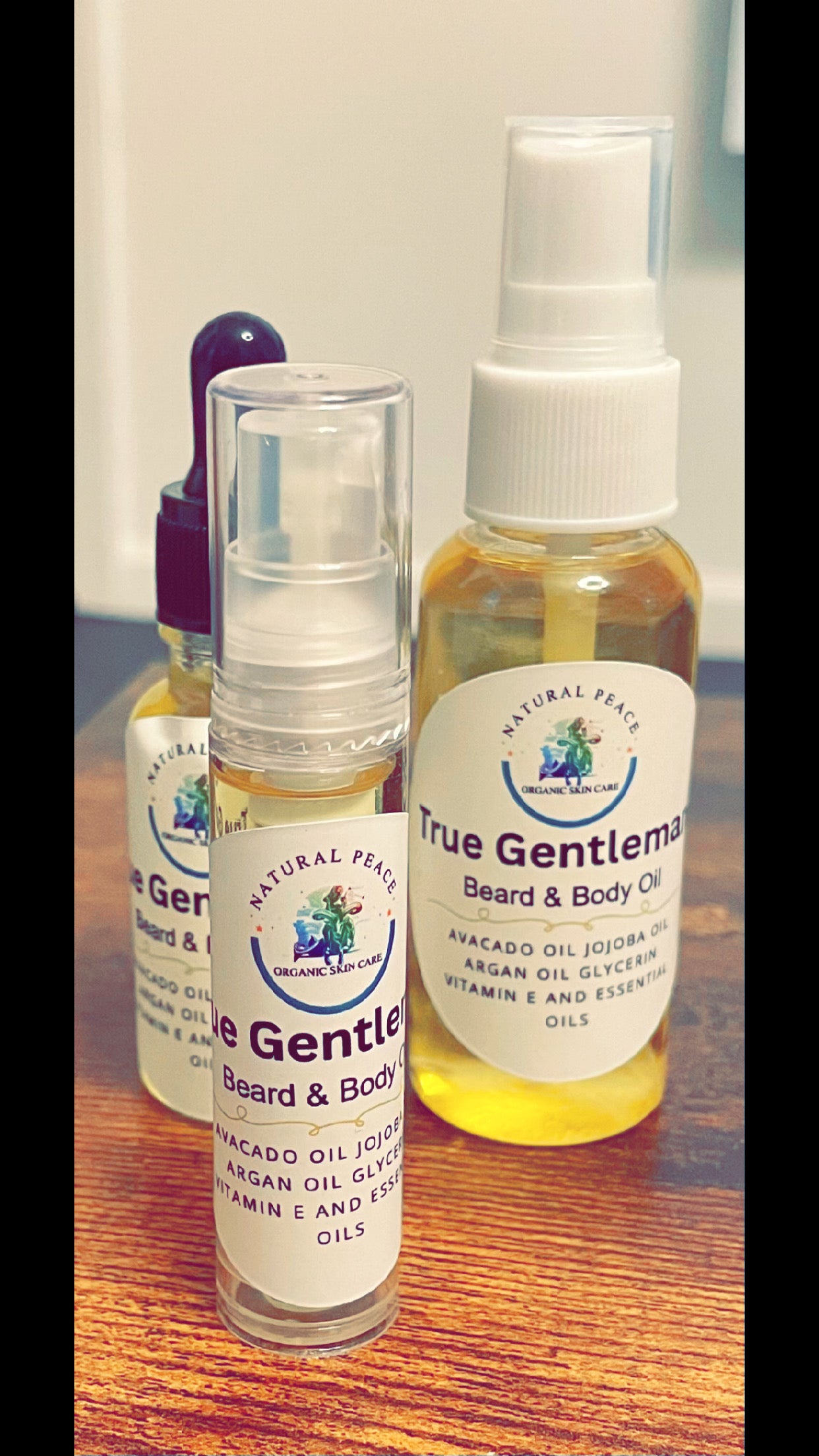 True Gentleman beard oil sample